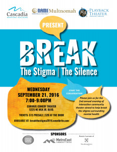 Break the Stigma flyer Break the Stigma flyer