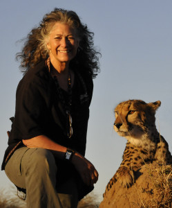 Dr. Marker with Cheetah Dr Marker with Cheetah