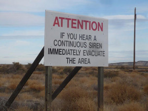 Hanford Warning Sign Hanford Warning Sign