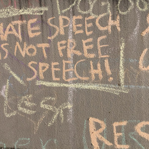 Photo by Alejandra Favela Hate Speech is not free speech