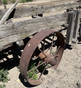 Old farm tractor Image of an antique farming implement