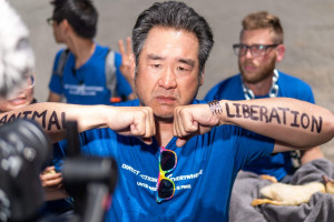 Thomas Chiang animal rights activist, injured at peaceful action in Sonoma County, CA. Thomas Chiang animal rights activist, injured at peaceful action in Sonoma County, CA.