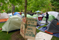 "Day 3 UPenn Encampment for Gaza" by joepiette2 is licensed under CC BY-NC-SA 2.0. U Penn encampment for Gaza