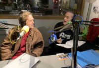 S.W. Conser and Mike Allred at the KWVA radio studios in Eugene S.W. Conser and Mike Allred at the KWVA radio studios in Eugene
