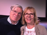 D.A. Pennebaker and Chris Hegedus at the Hollywood Theatre direct Cinema documentarians D.A. Pennebaker and Chris Hegedus at the Hollywood Theatre in Portland on July 7, 2016